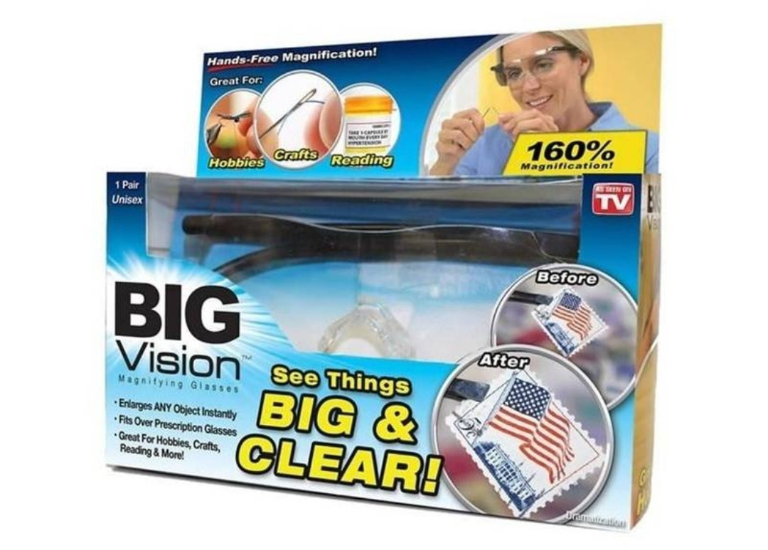 Gafas Big Vision Nitidez Y Aumento, Lupa