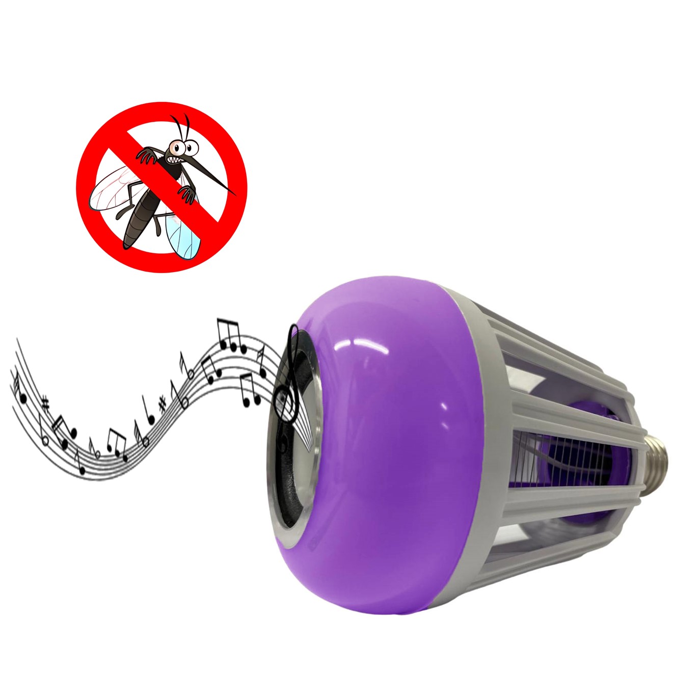 Bombillo Parlante Bluethoo,mata insectos