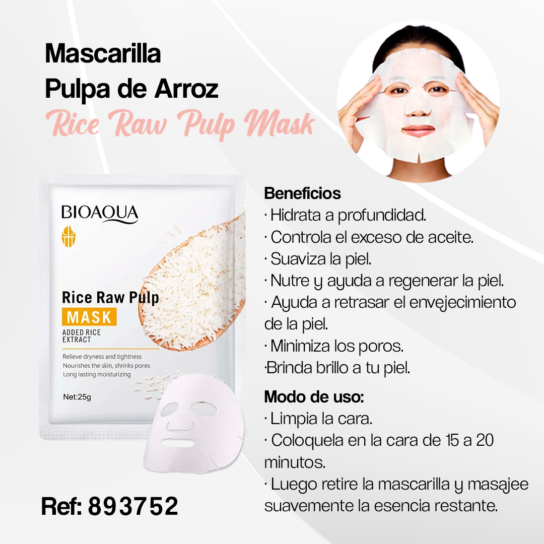 680205-MASCARILLA PULPA DE ARROZ