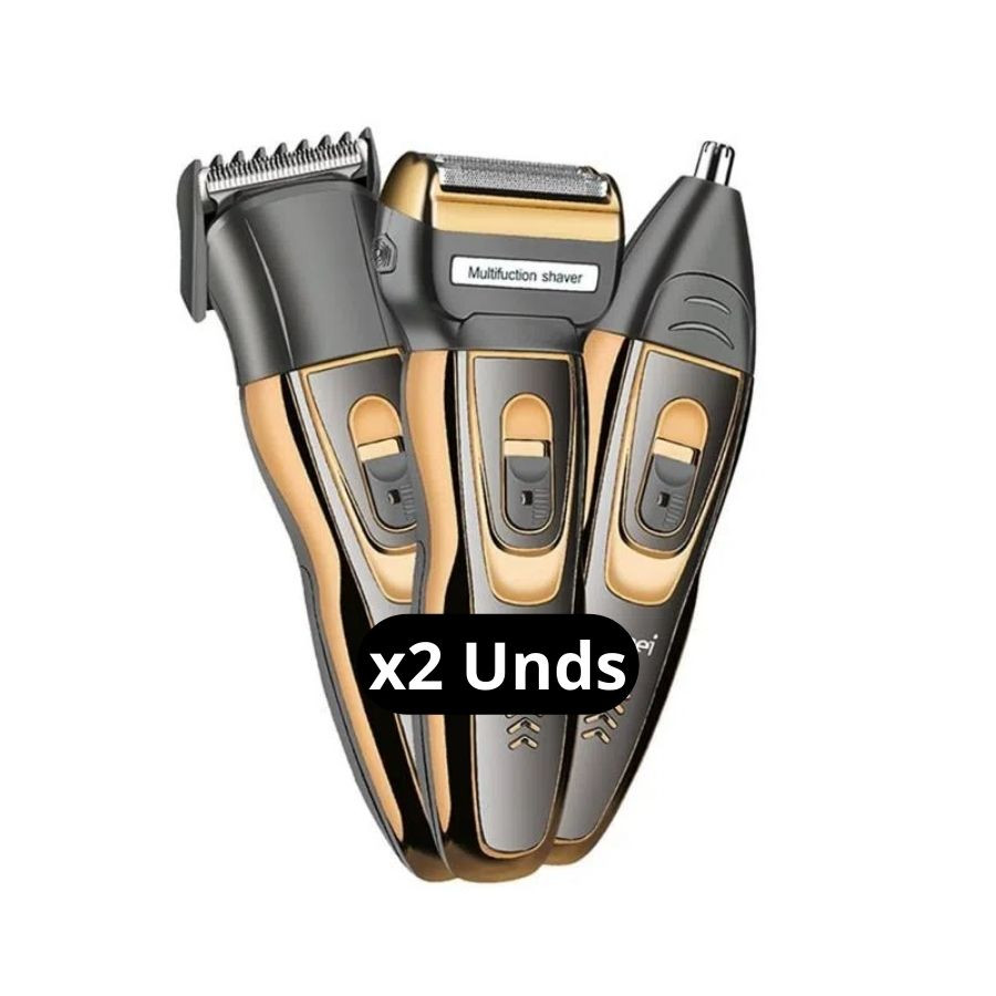 2Unds-Geemy GM-595 Kit De Barbera 3En1