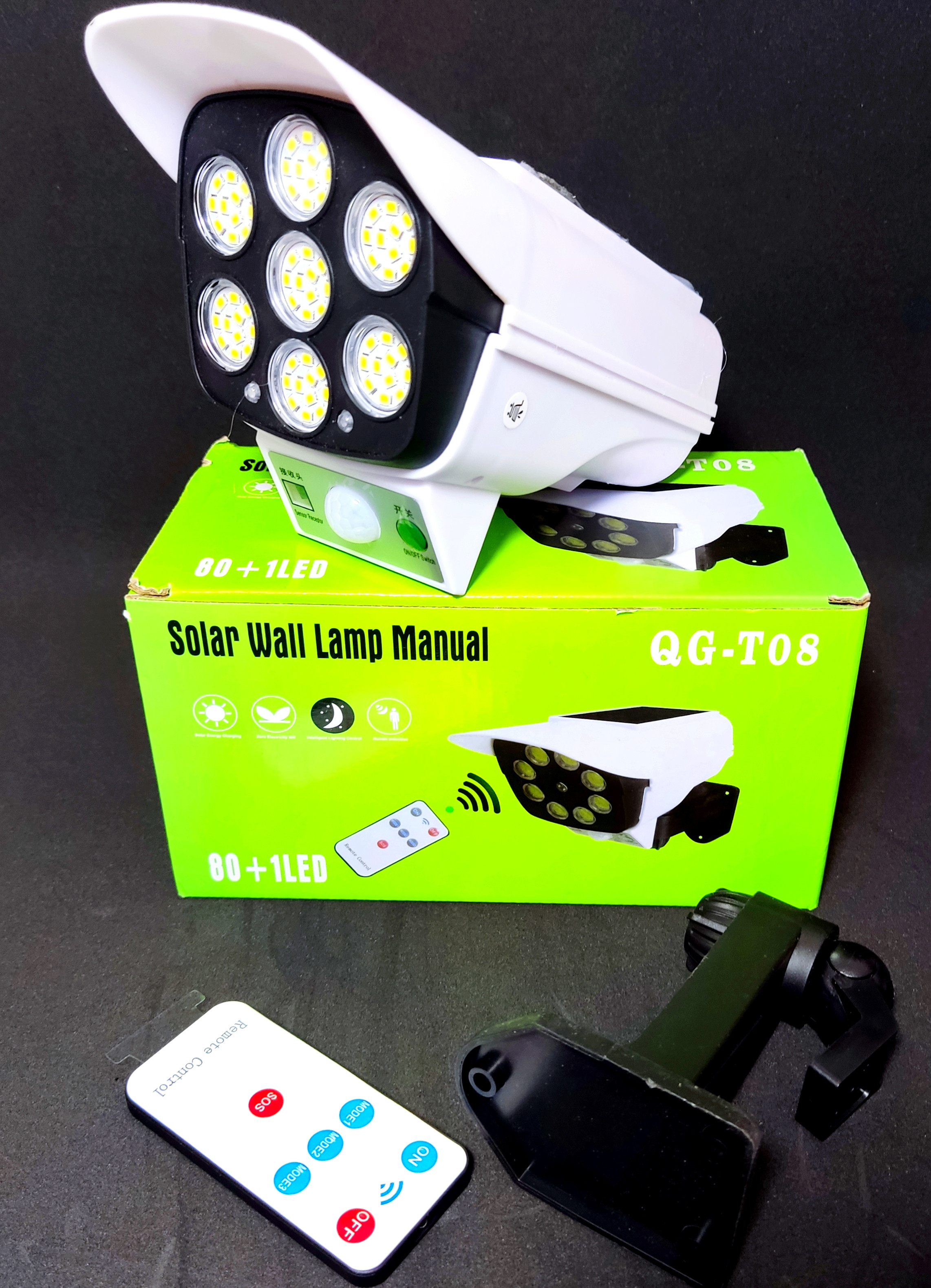 LAMAPARA LED PANEL SOLAR TIPO CAMARA