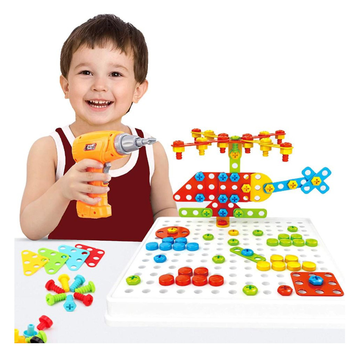 Taladro 3D Para Niños 4 EN 1 Juguete