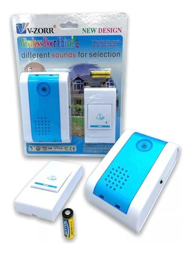 Timbre Inalámbrico + Batería 100mtrs