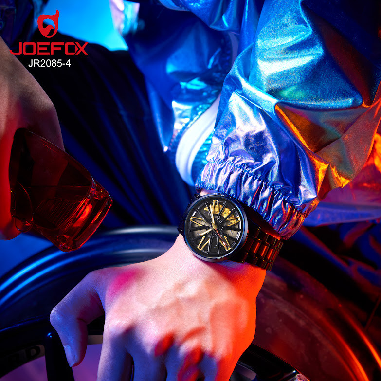 JR2085-4 DORADO RELOJ HOMBRE GIRATORIO