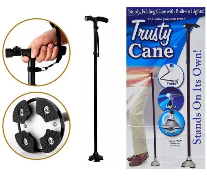 Baston Ortopedico Plegable Con Linterna