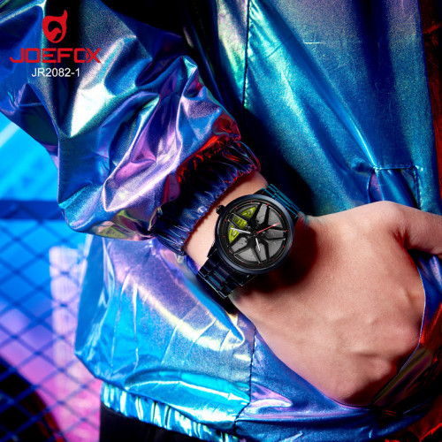 JR2082-1 VERDE RELOJ HOMBRE GIRATORIO