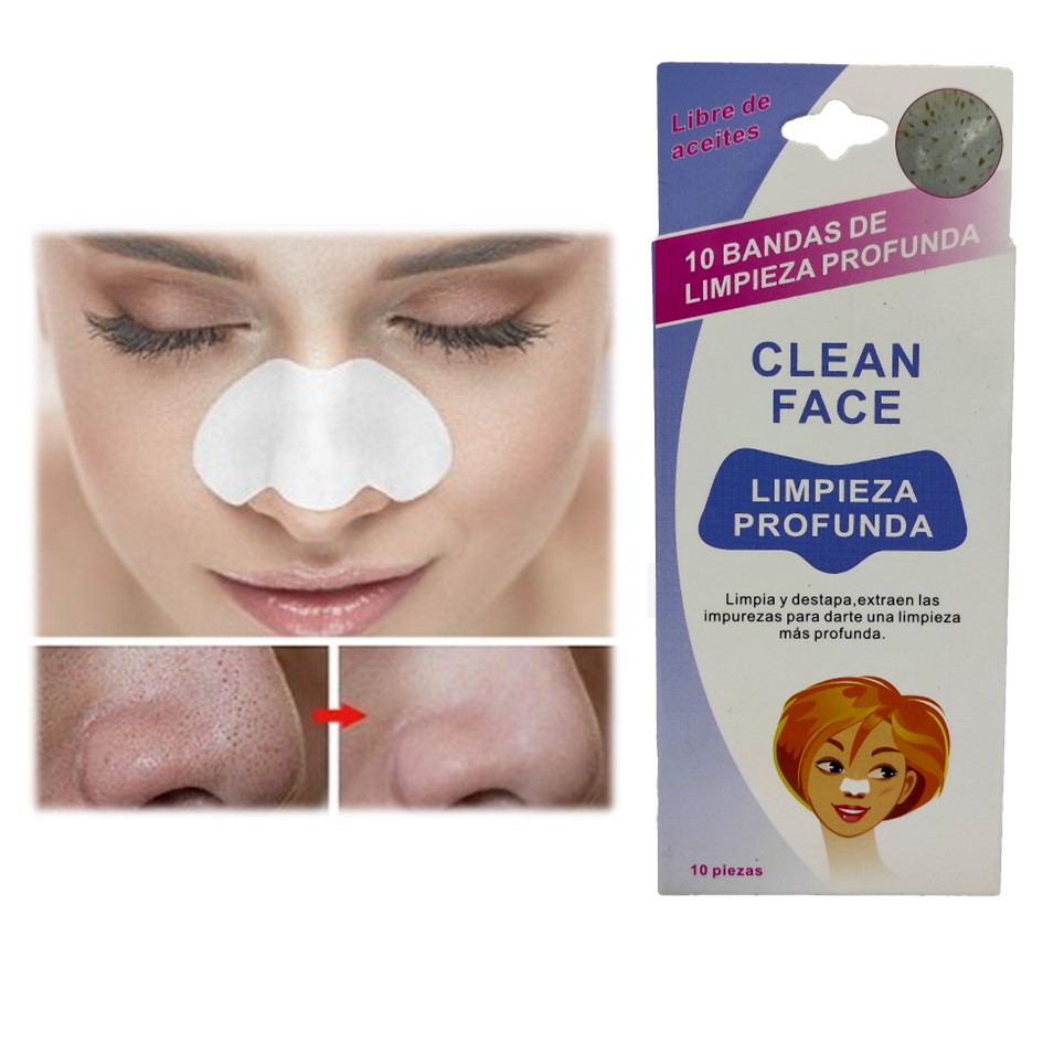 BANDAS ADHESIVAS PARA PUNTOS NEGROS*10