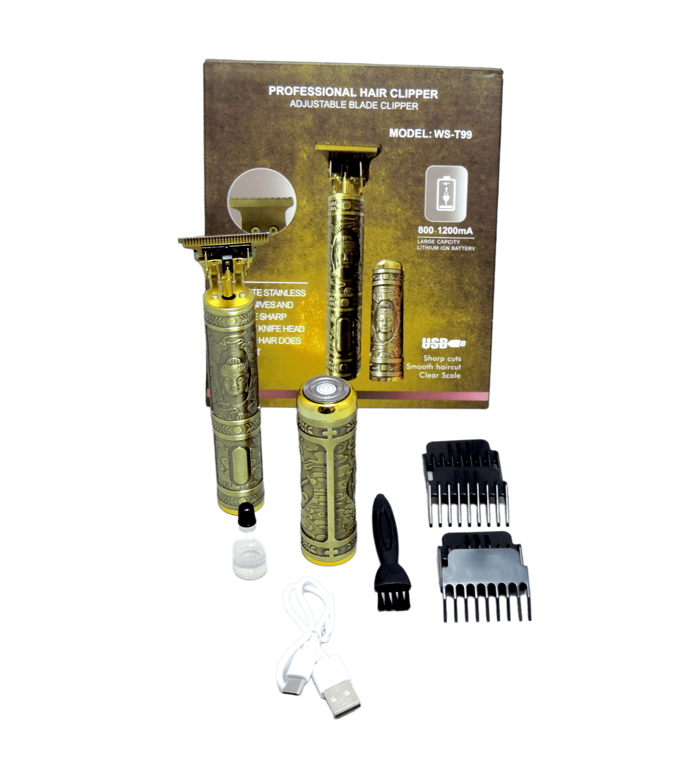 KIT MAQUINA DE AFEITAR  Y PATILLERA