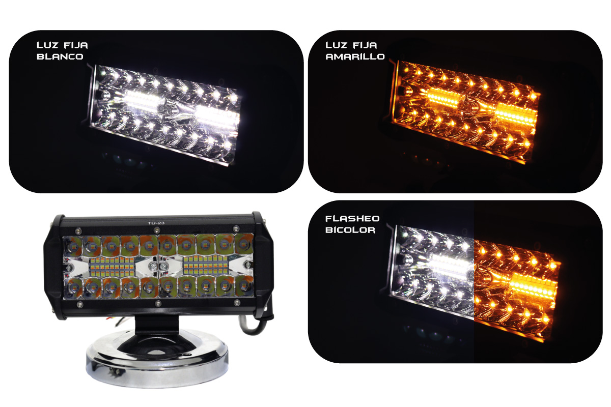 EXPLORADORA 40 LED BLANCA Y AMARILLO PAR