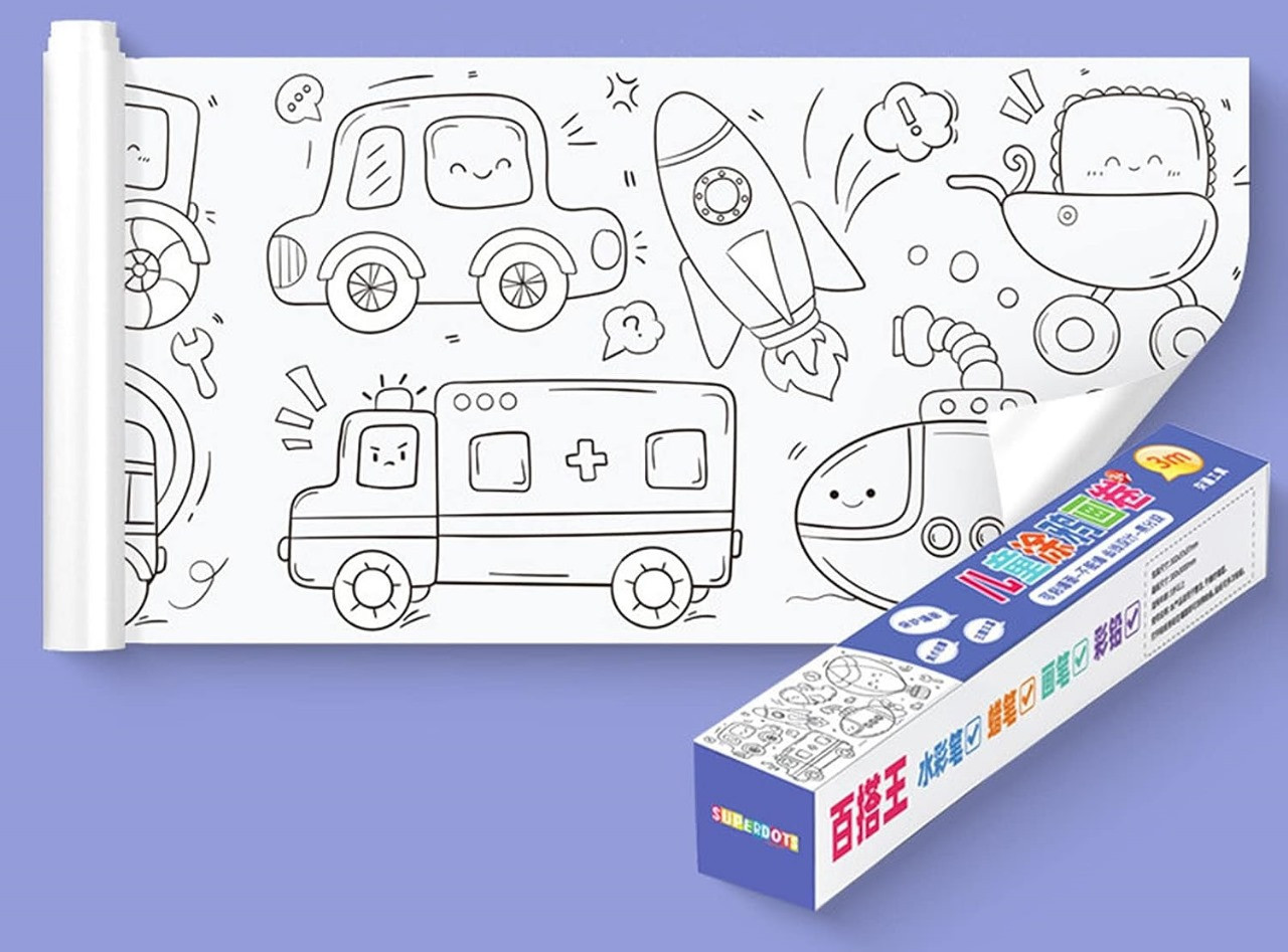 Rollo De Papel Para Colorear Niños300x30 - Imagen 4