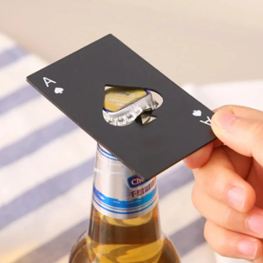 Destapador Acero Inoxidable Póker