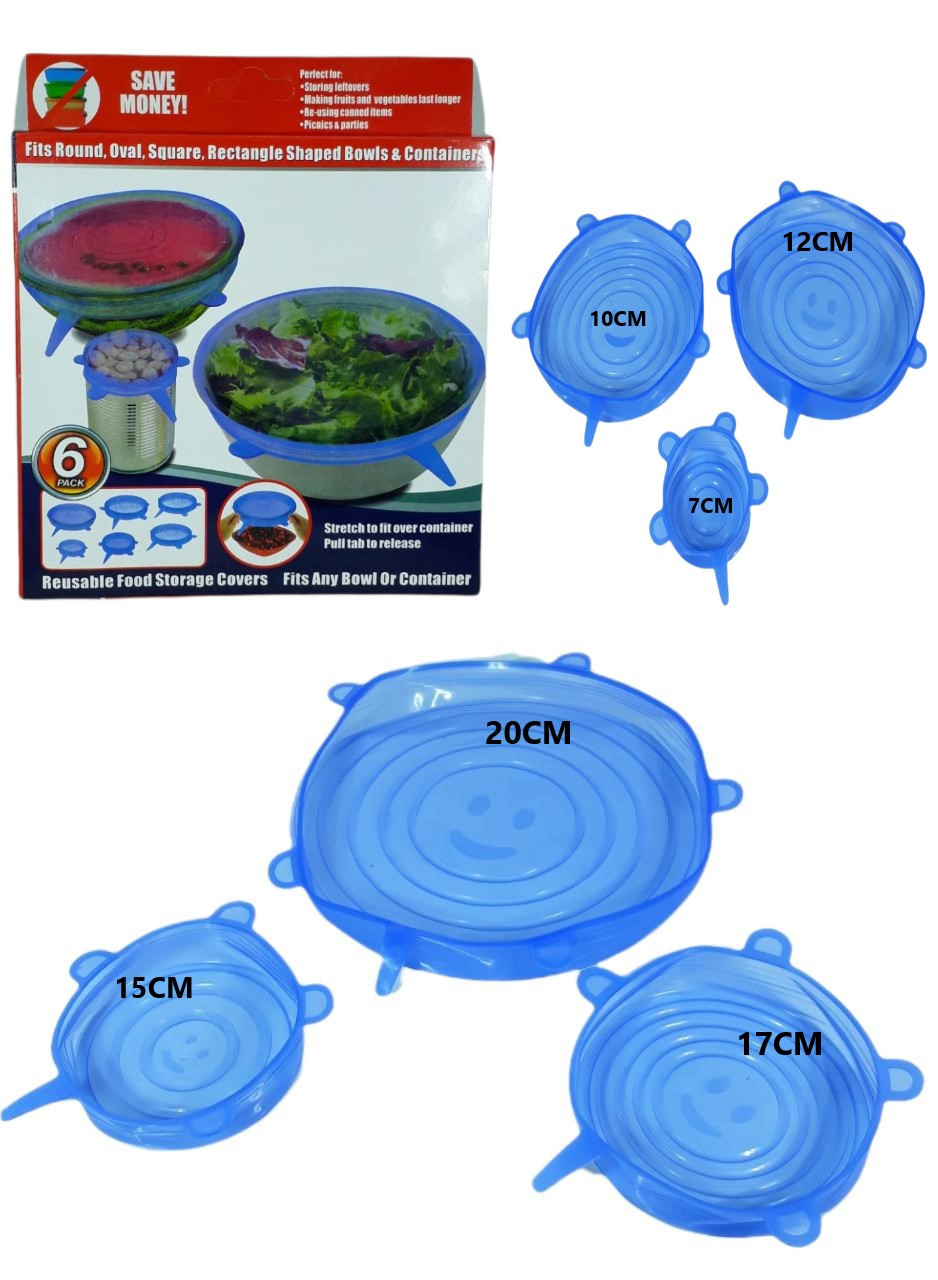 Funda Silicona Tapa Hermético x 6 pzas - Imagen 2