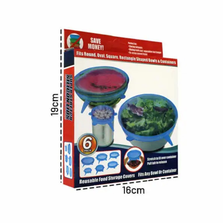 Funda Silicona Tapa Hermético x 6 pzas - Imagen 5