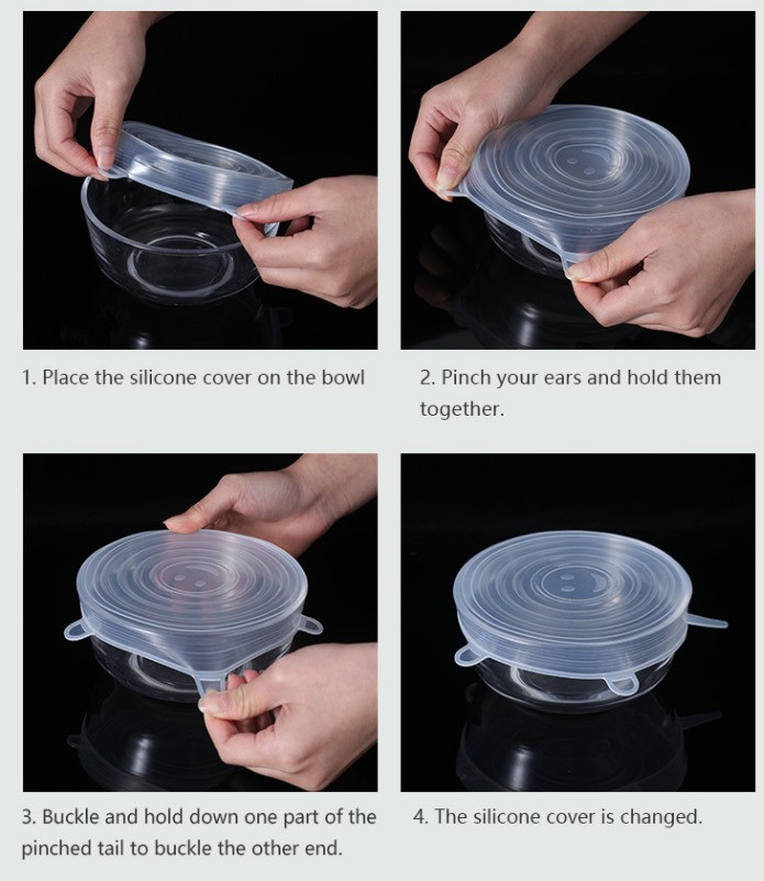 Funda Silicona Tapa Hermético x 6 pzas - Imagen 8