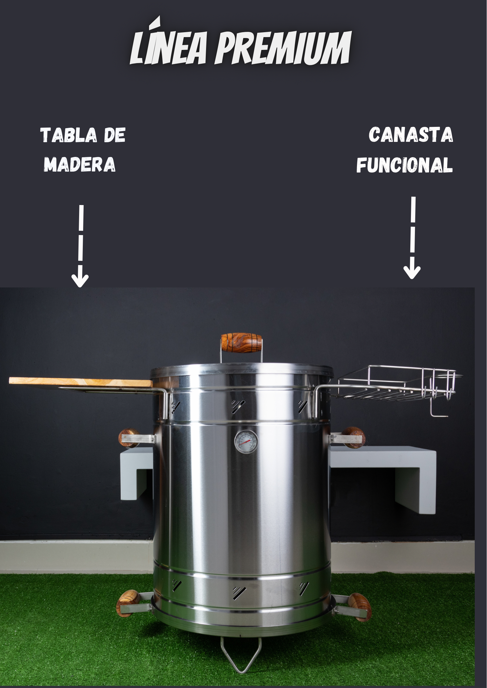 ASADOR TIPO BARRIL PREMIUM JUMBO