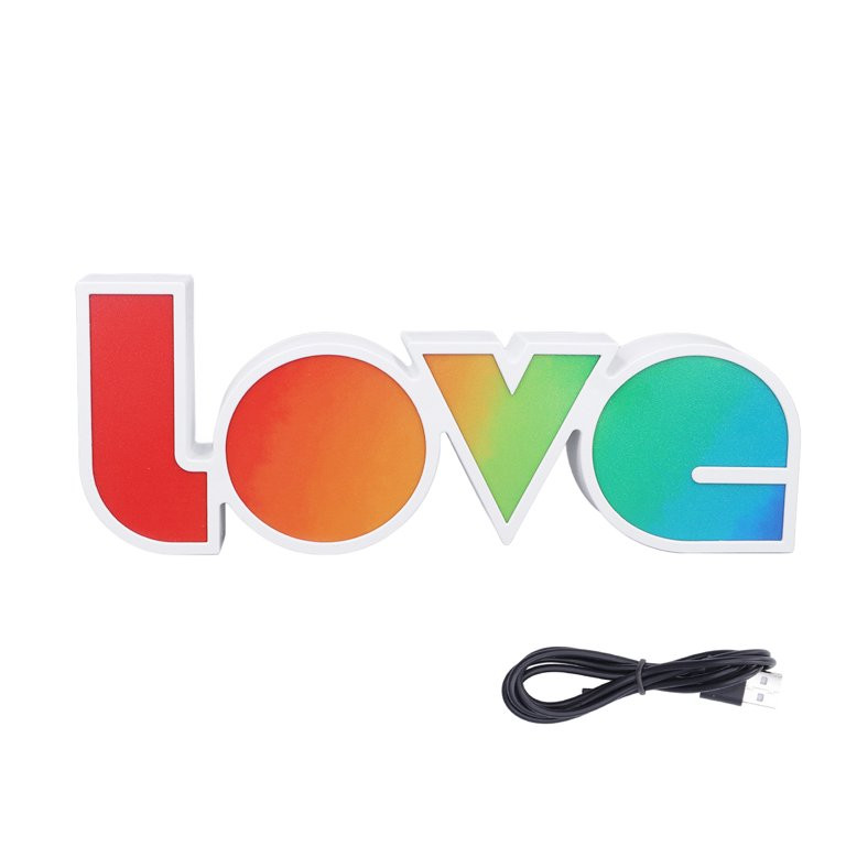 Lámpara Led Decorativa Letras De Love