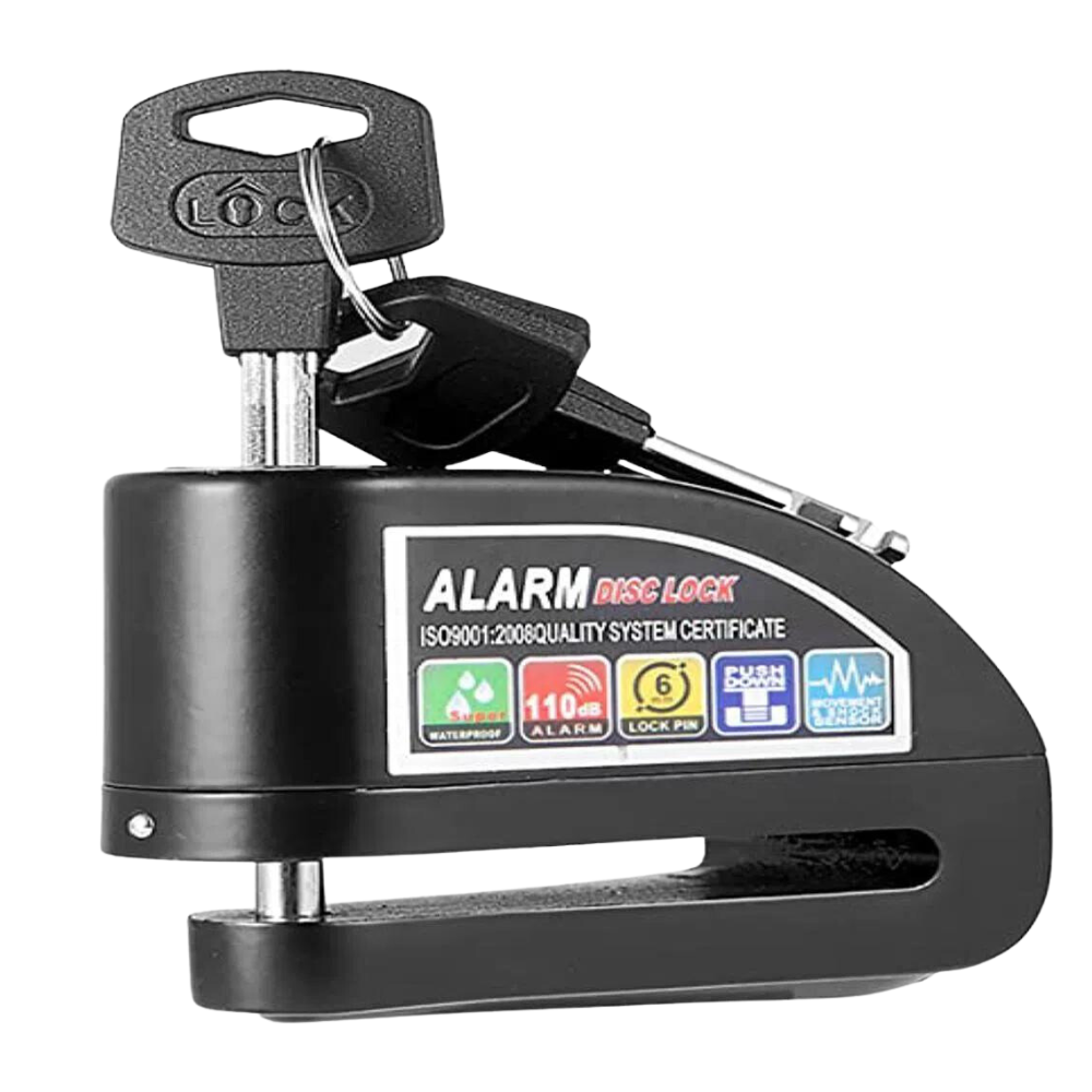 Candado Para Moto Con Alarma Freno Disco