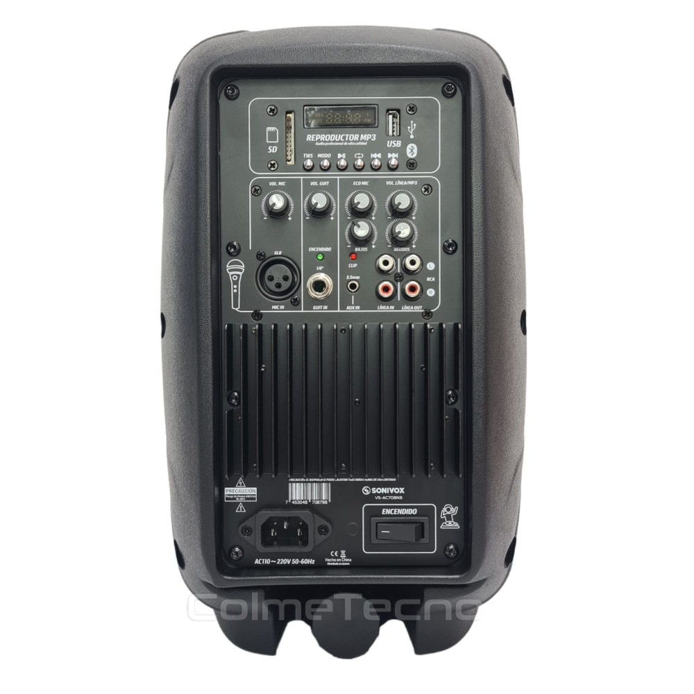 Cabina De Sonido Sonivox VS-AC708NB - Imagen 8