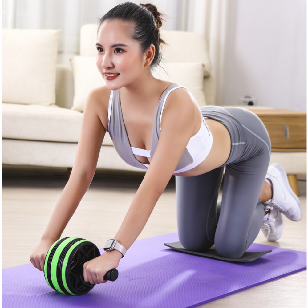 Rueda Abdominal Mango Antideslizante Con