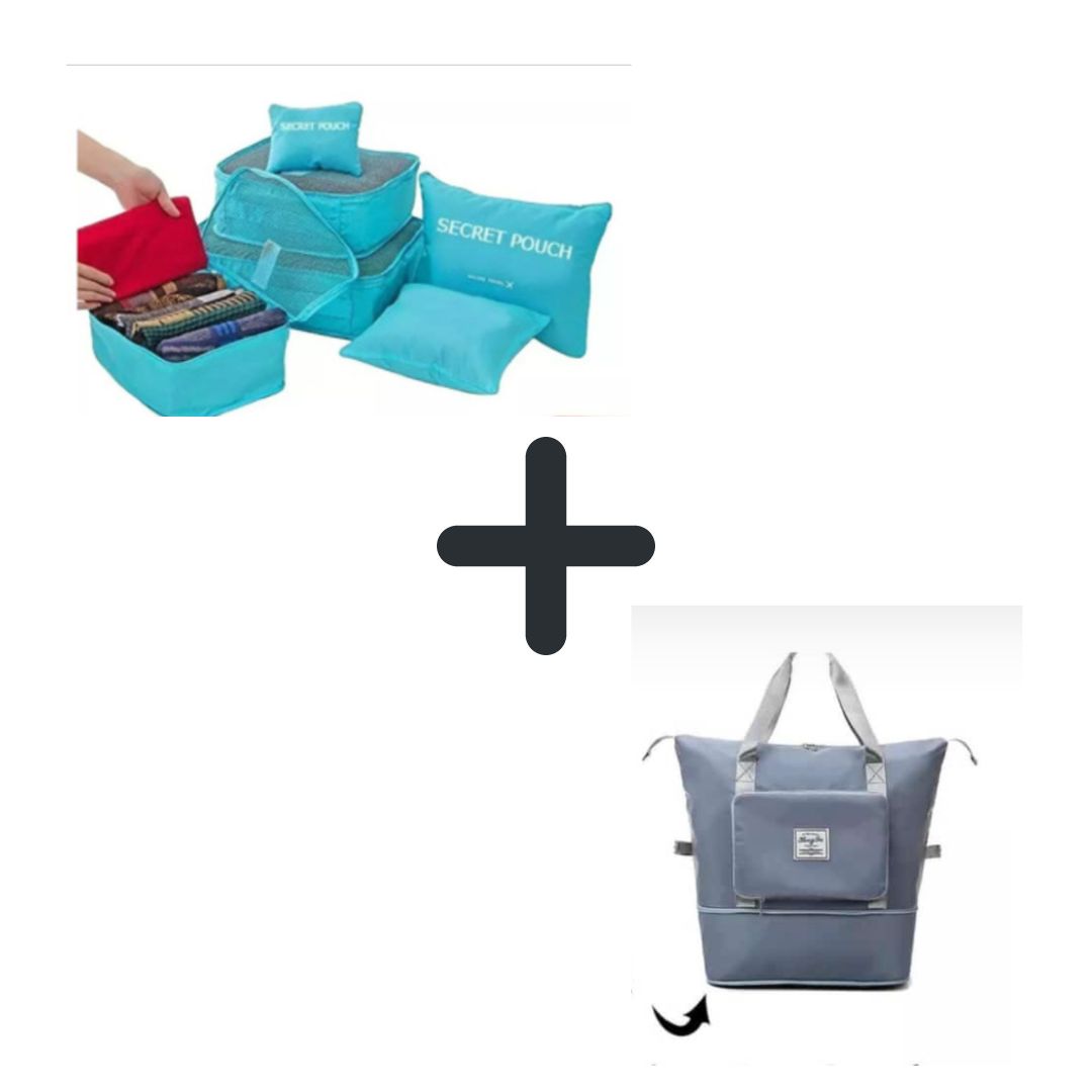 Combo Maleta expansible + organizadores