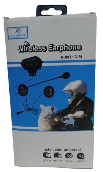 Intercomunicador Auriculares Casco Moto