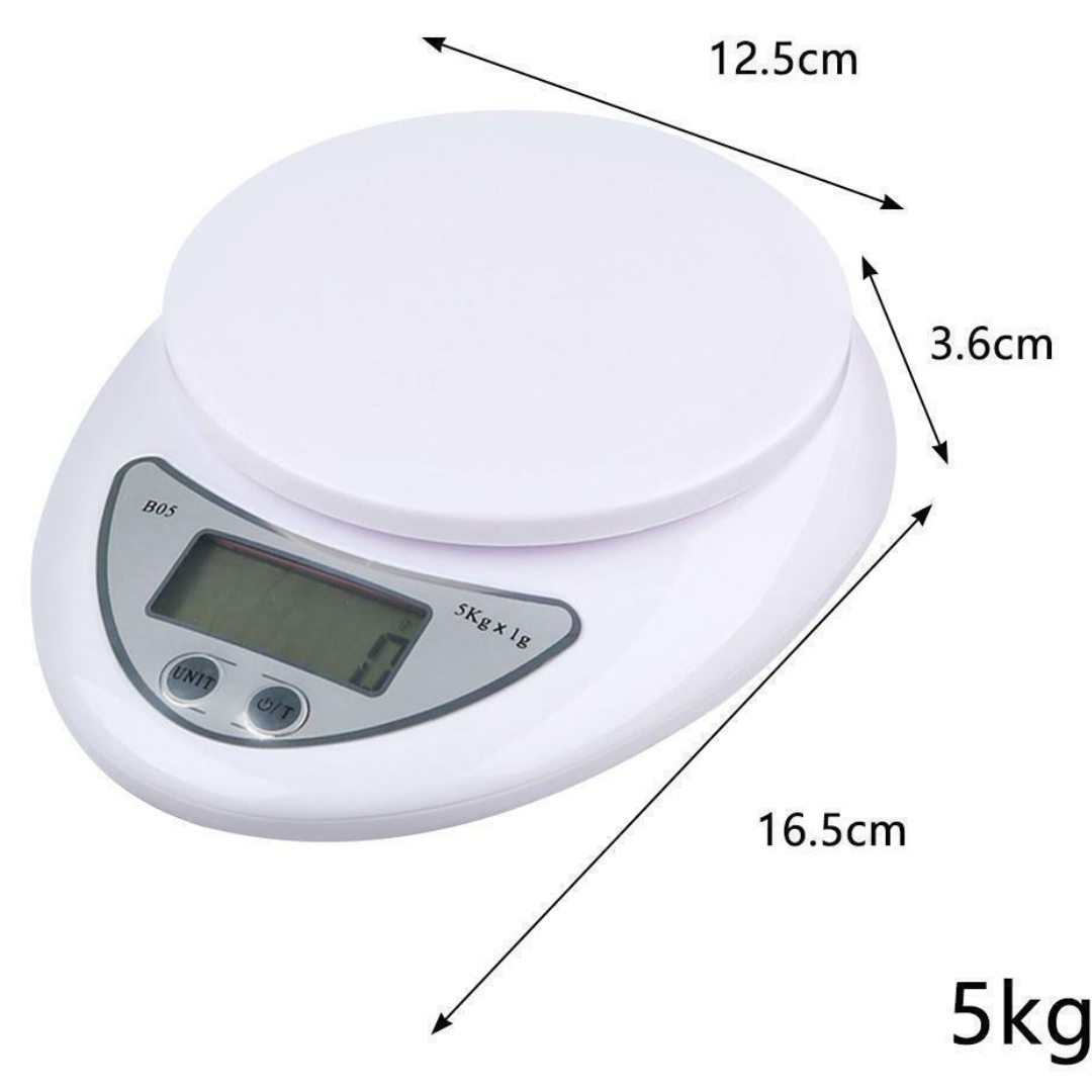 Pesa Gramera Cocina Báscula Digital 5kg - Imagen 2