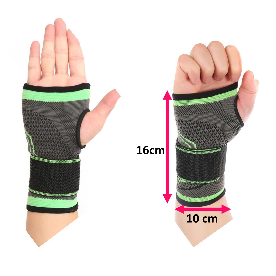 Muñequera con bandas deportiva 2UND