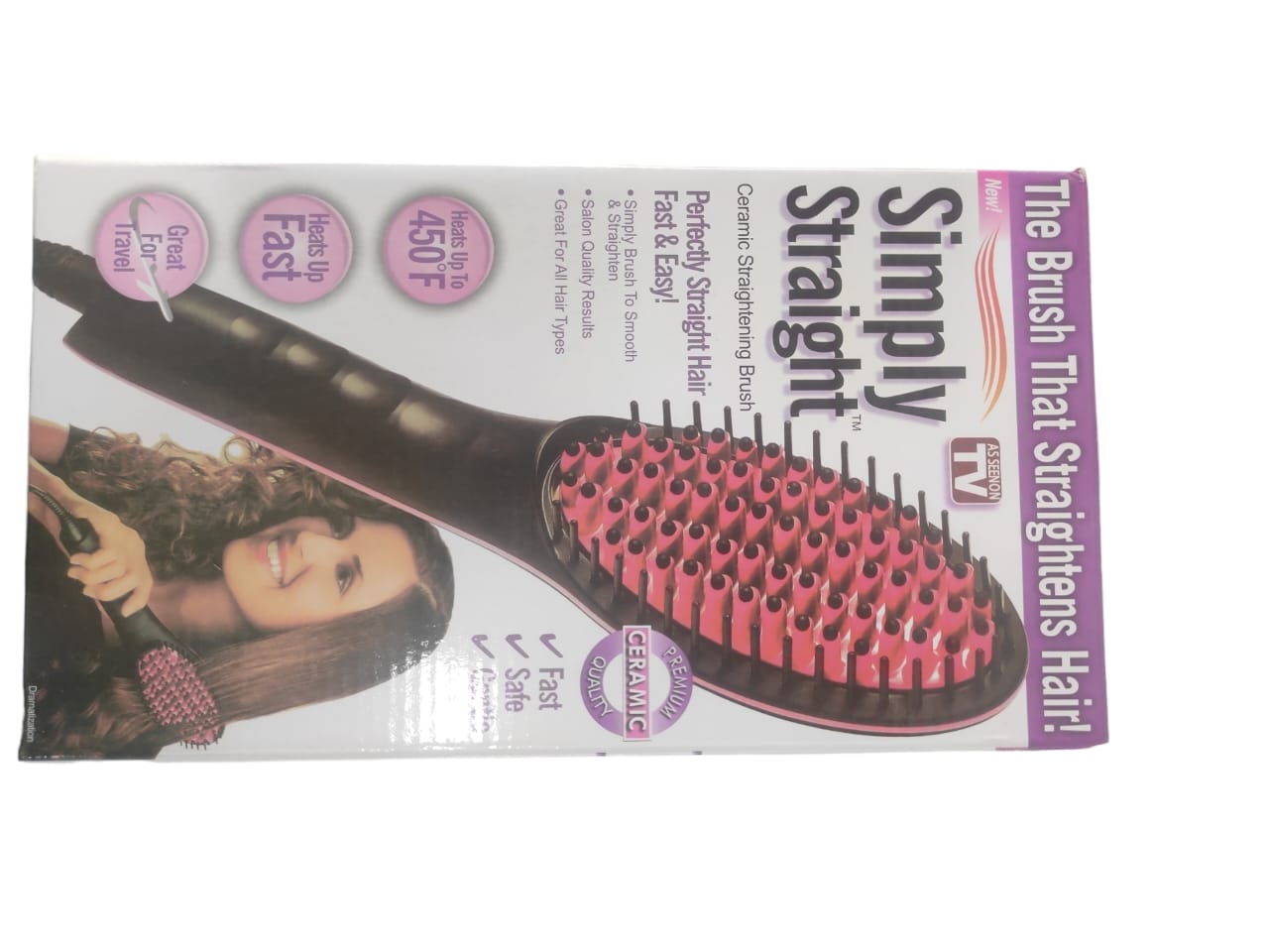 Cepillo Alisador Eléctrico Cabello Lcd C