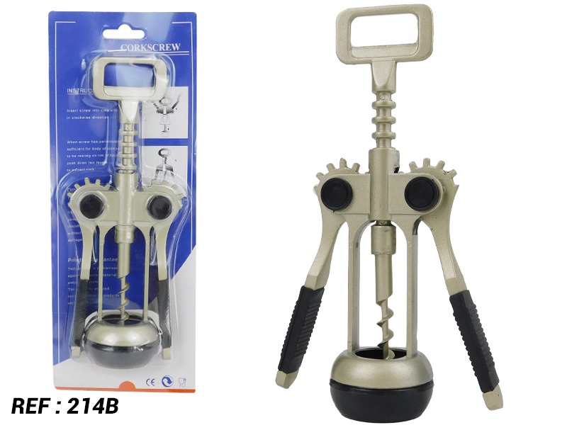 Sacacorchos Metálico Vinos Utensilio Tir