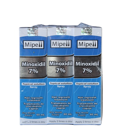 3 minoxidil 7% solucion 60ml spray