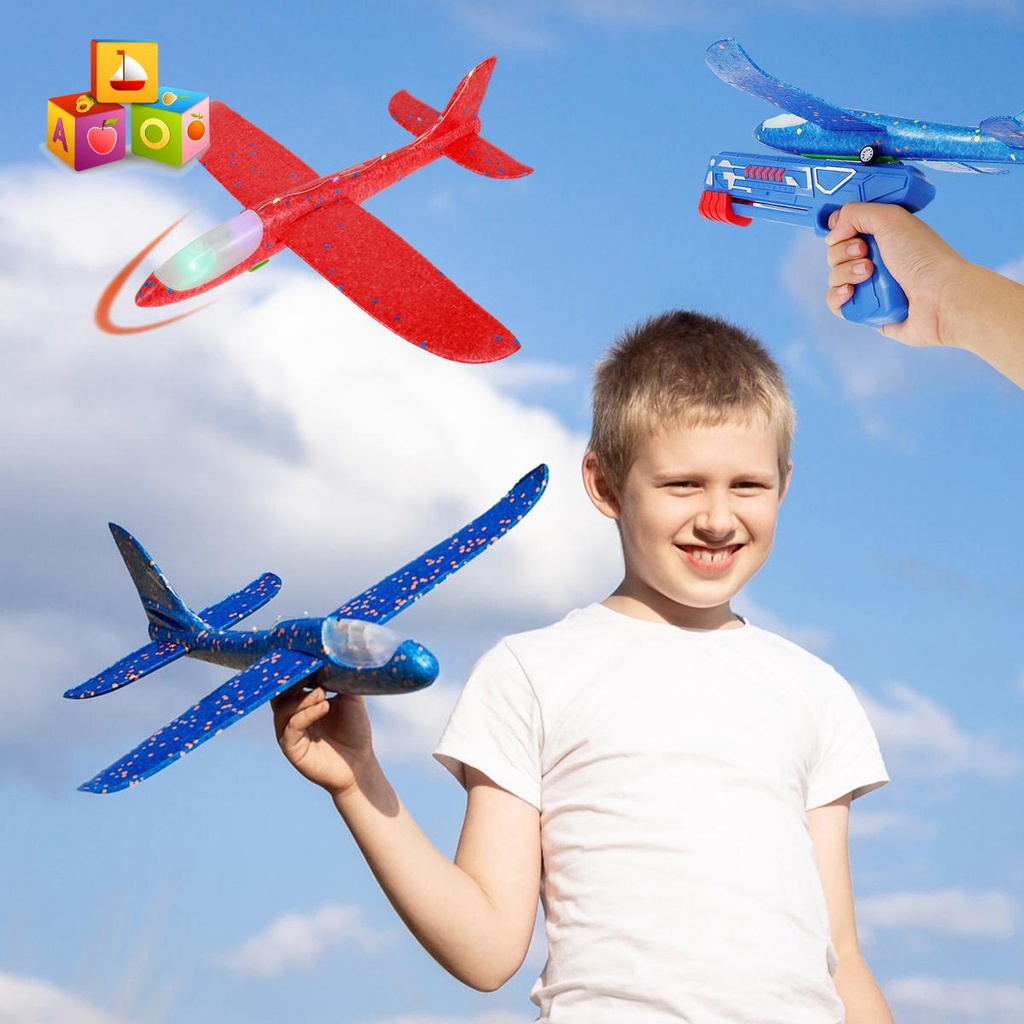 JUGUETE PISTOLA LANZA AVIONES