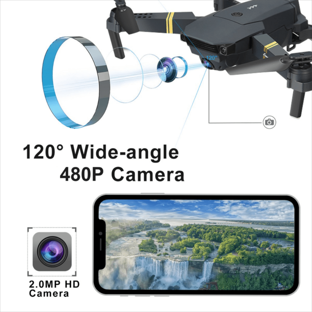 Drone Wifi Camara 720hd Camara Giratoria