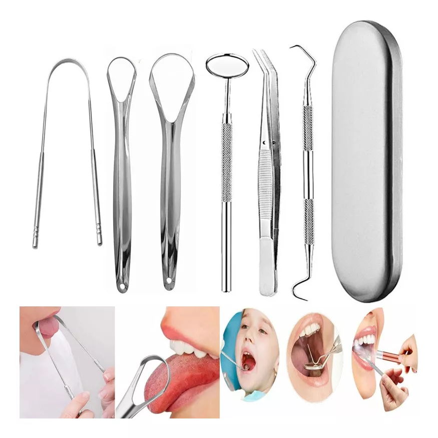 Kit Dental Limpieza Oral En Acero
