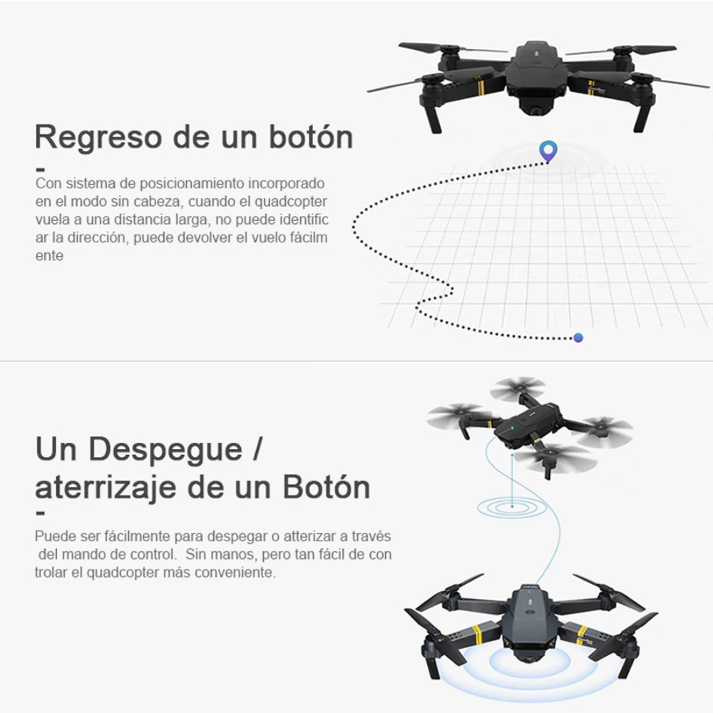 Drone Plegable Con Cámara Wifi 2.4g 998w - Imagen 5
