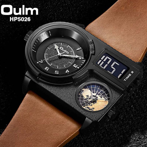 HP5026 RELOJ OULM TRIPLE RELOJ CUERO HOM