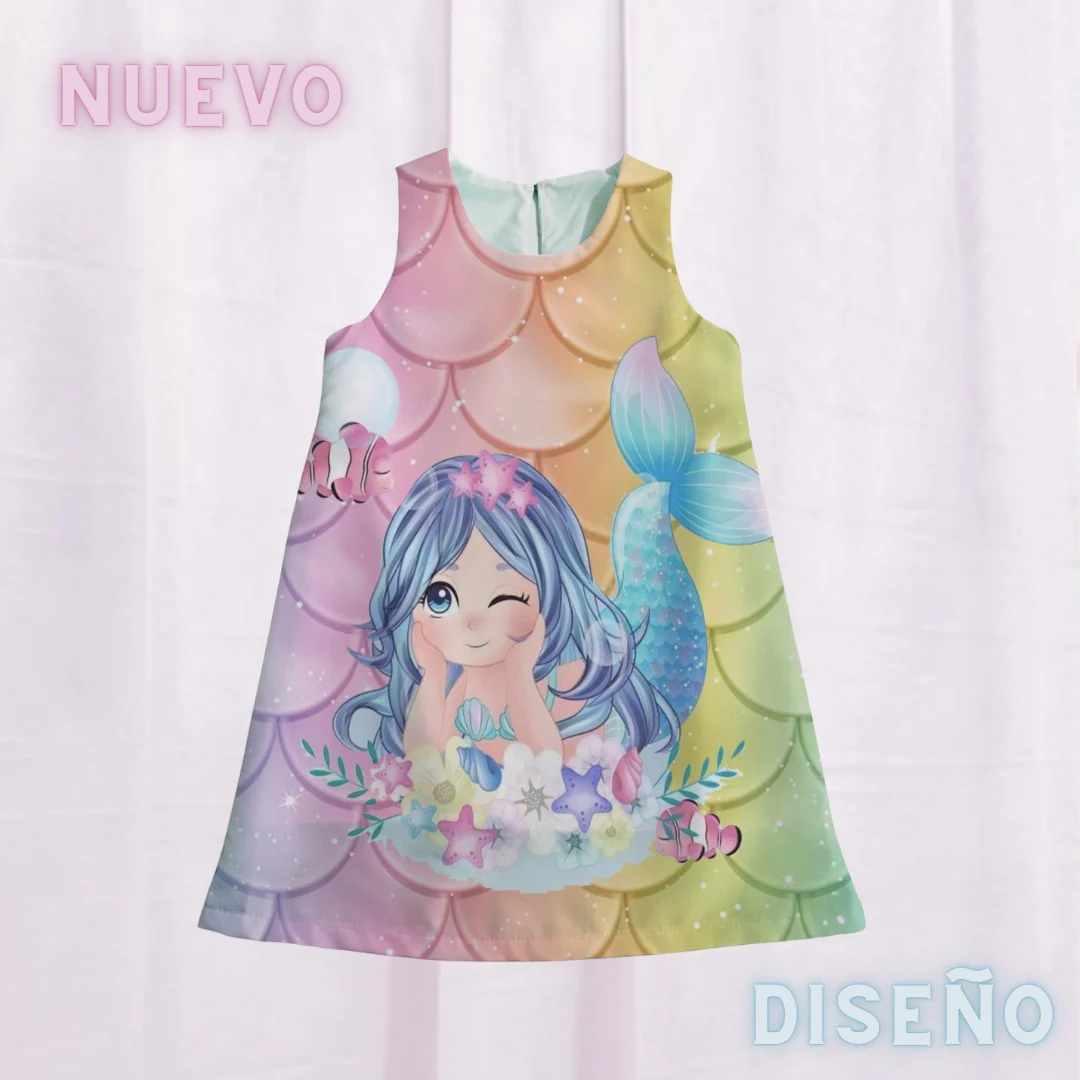 Vestido sirenita blue