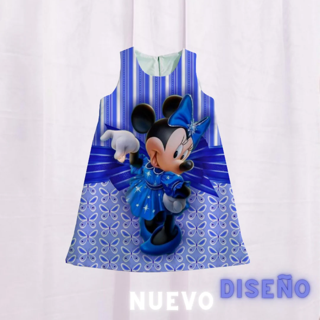 Vestido minnie blue