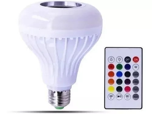 Bombillo Parlante Con Bluetooth Multicol