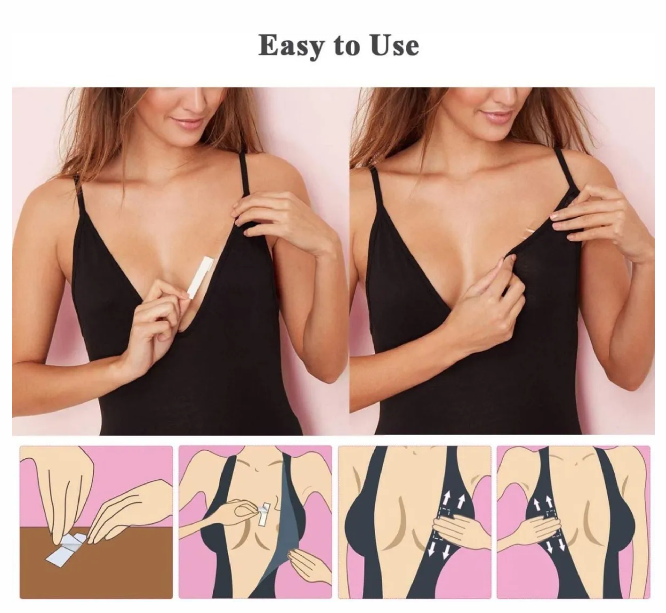 CINTA ADHESIVO ESCOTE Y PRENDAS DOBLE FA - Imagen 4