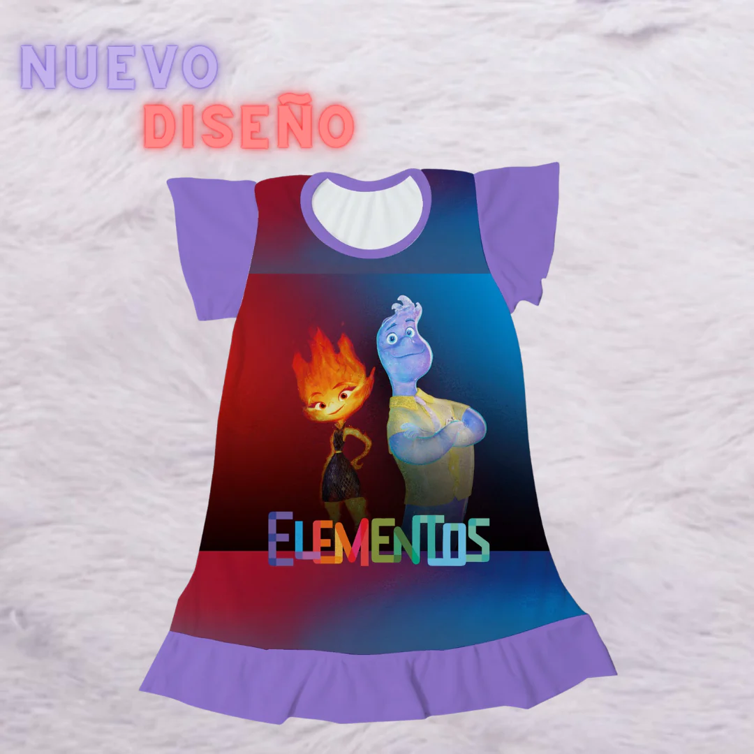 Pijama niña elementos purple