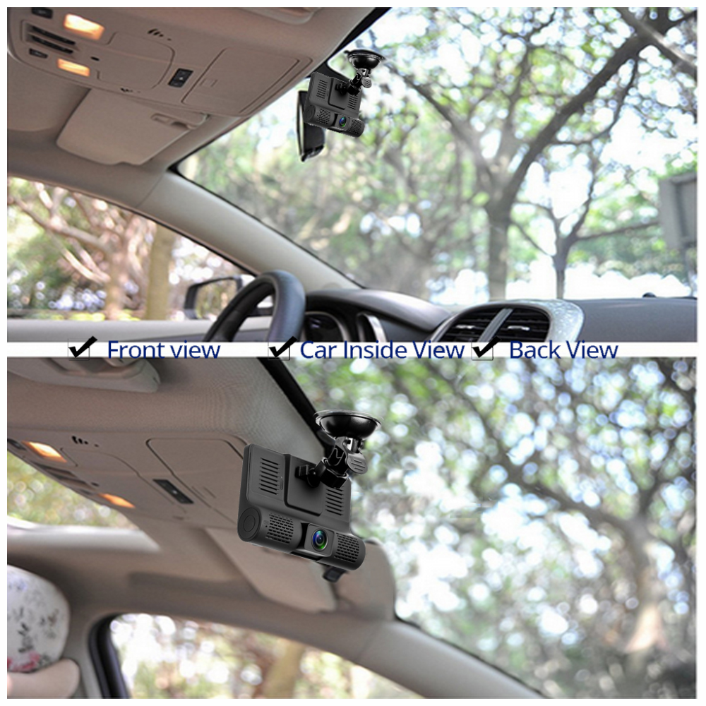 Cámara Para Carro 3 Lentes Visión Noctur