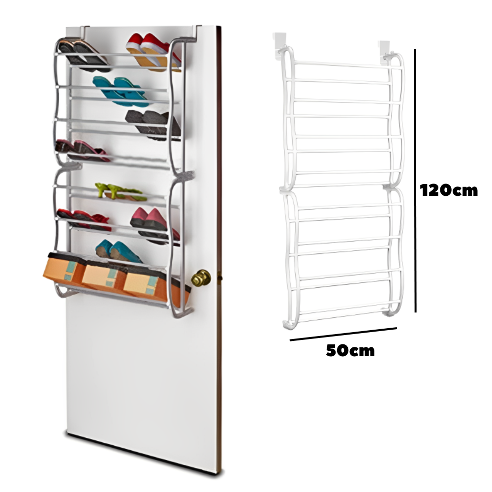 Zapatero 2 Niveles Colgante Para Puerta