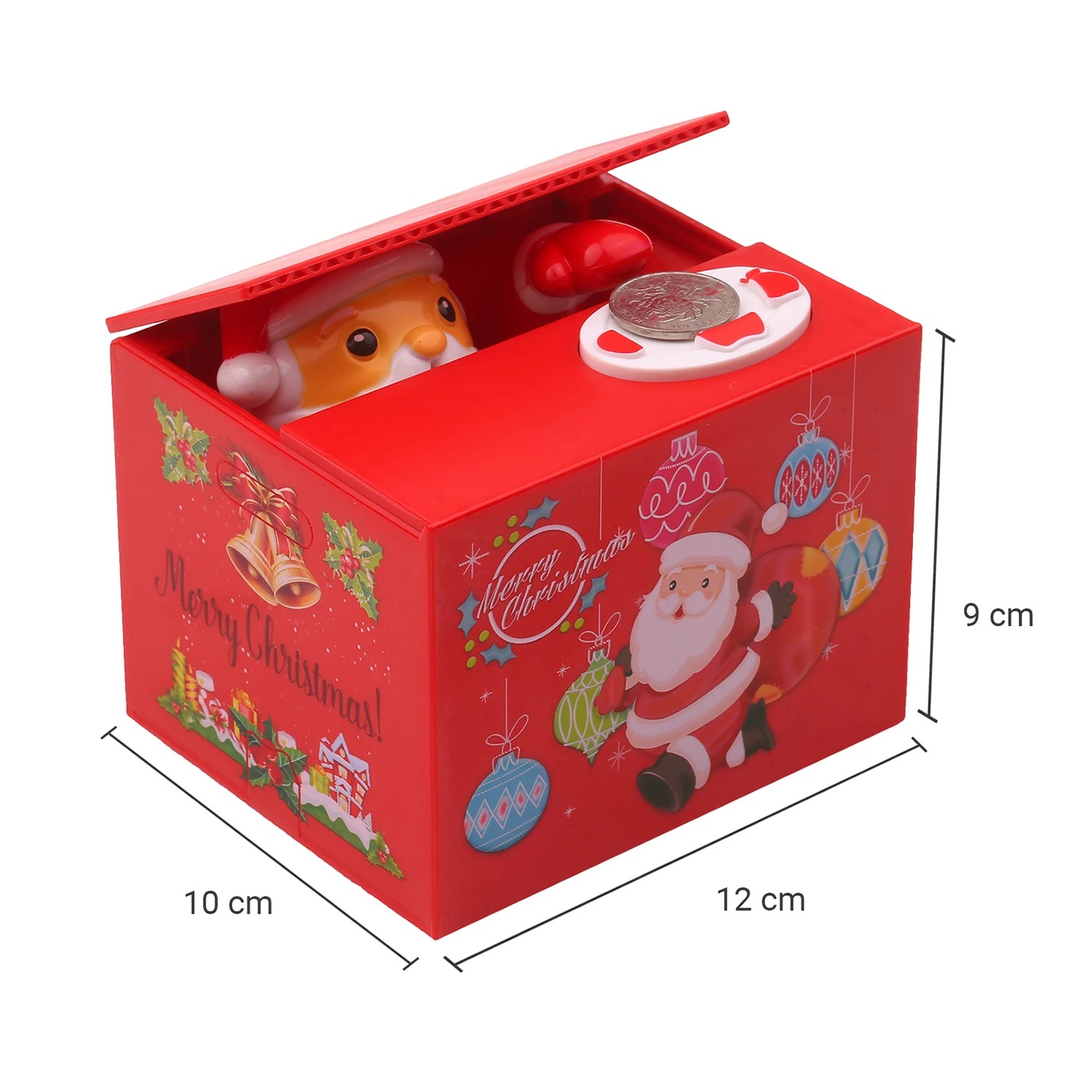 Alcancia diseño navidad