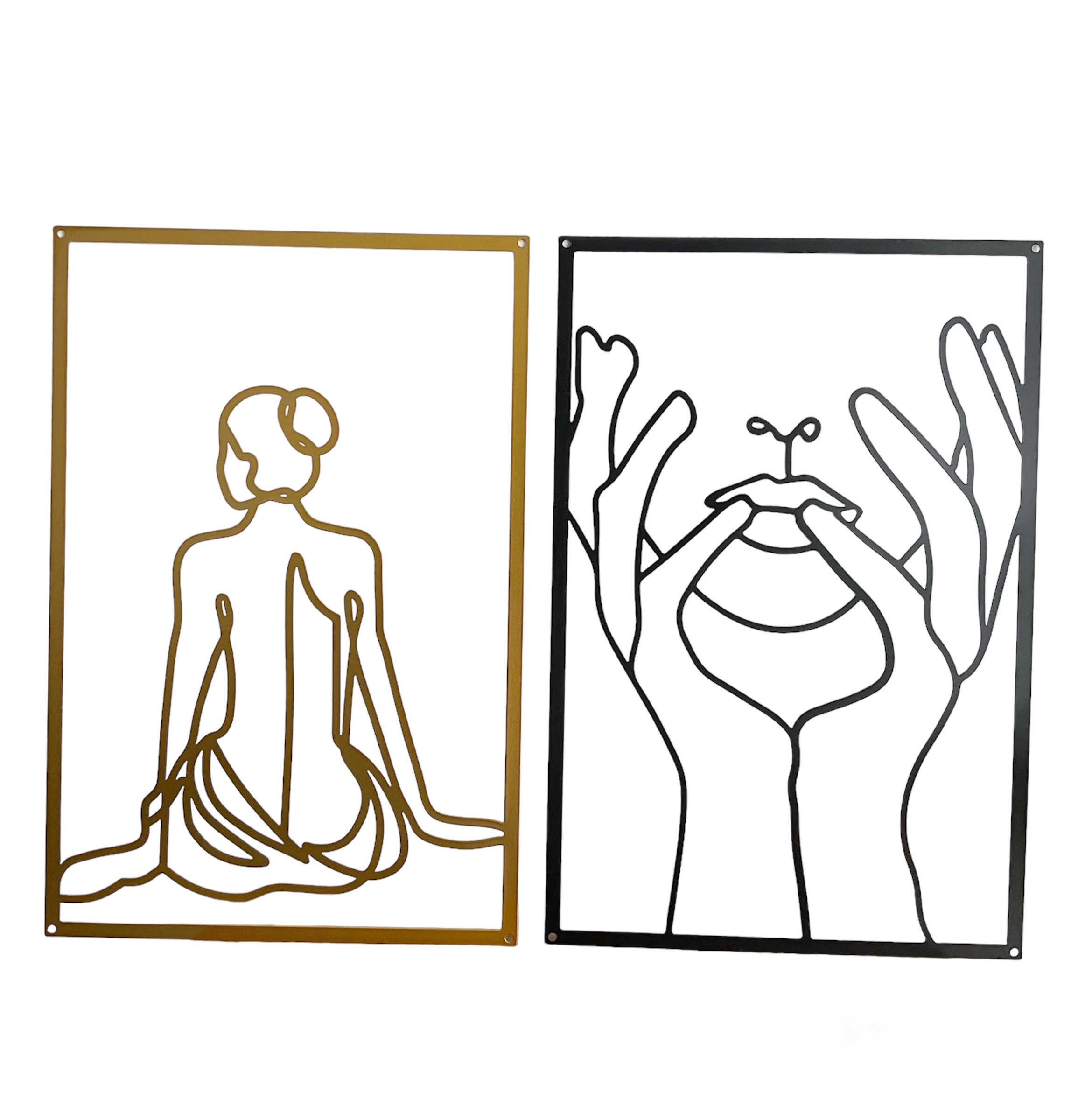 Articulo decorativo siluetas para pared