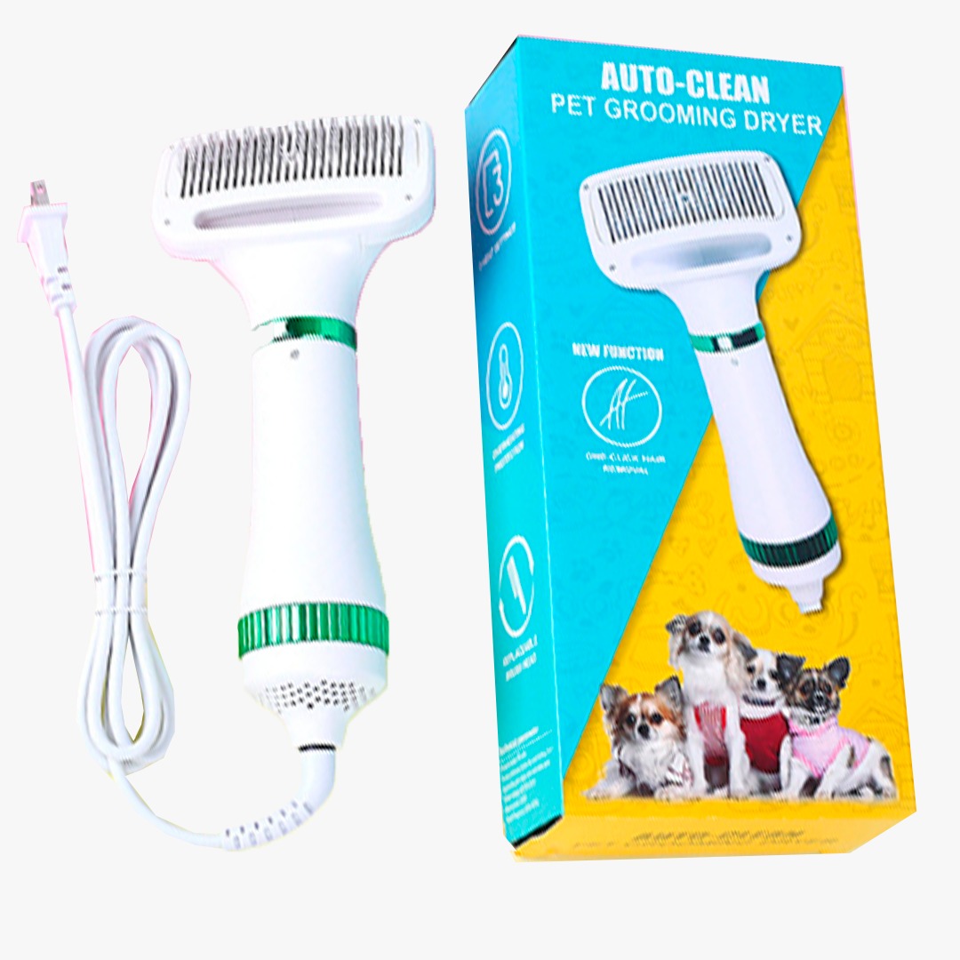 SECADOR CEPILLO PARA MASCOTAS 2 EN 1