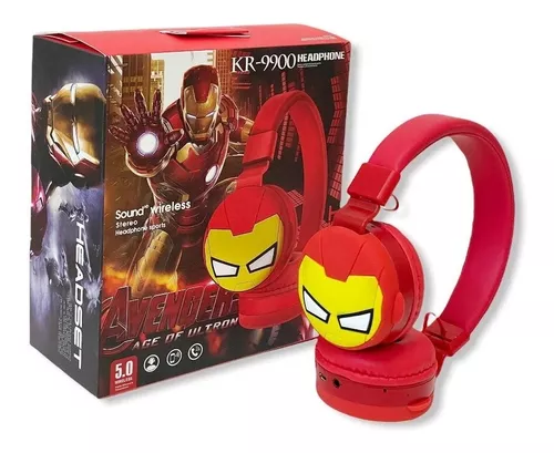 DIADEMA AUDIFONOS BLUETOOTH IRON MAN
