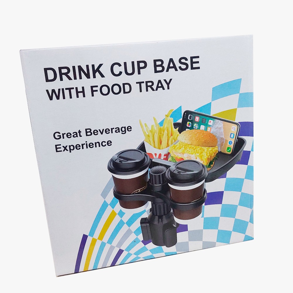 BASE DE VASO CON BANDEJA PARA COMIDA