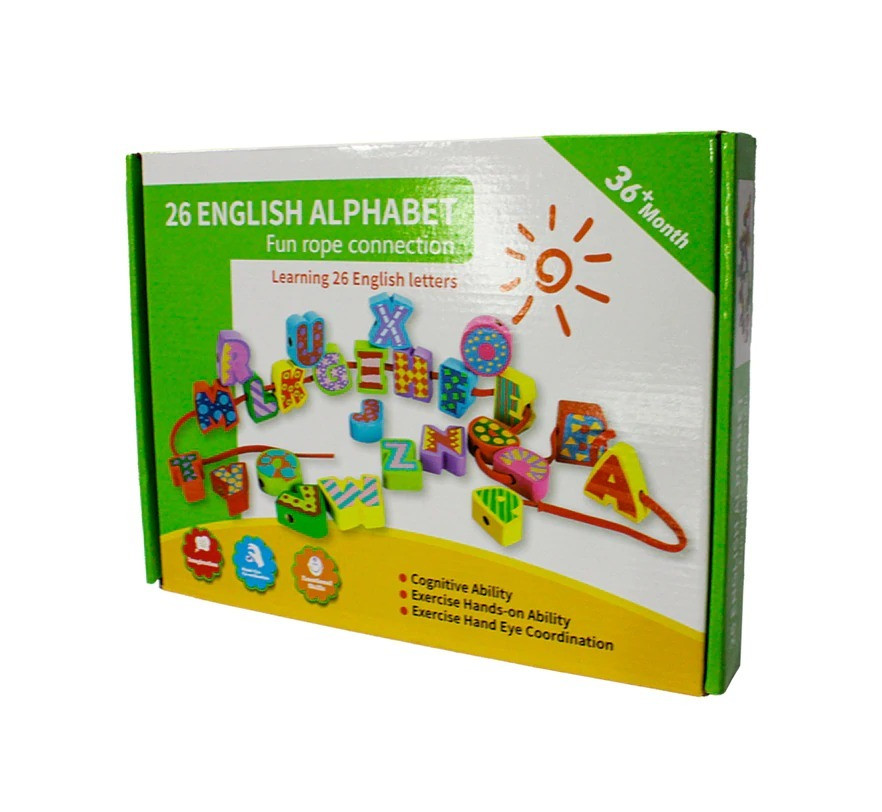 Juguete Didáctico Madera Letras Abecedar