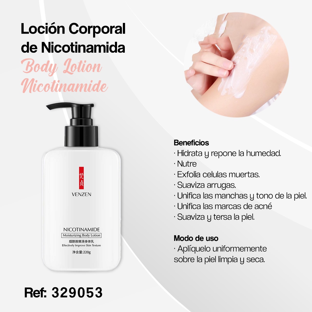 329053-LOCIÓN CORPOTAL DE NICOTINAMIDA.