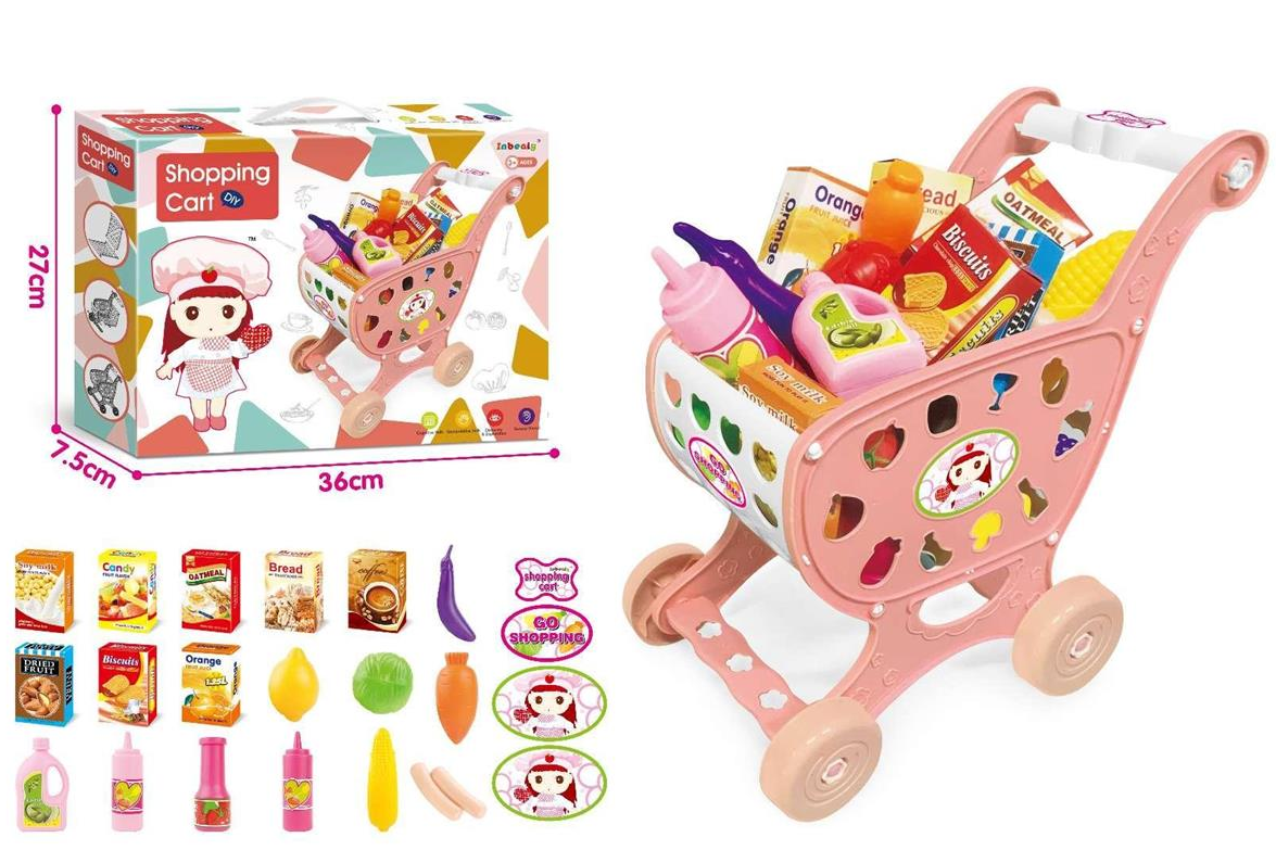 CARRITO DE LA COMPRA CAJA COLOR PRECINTO